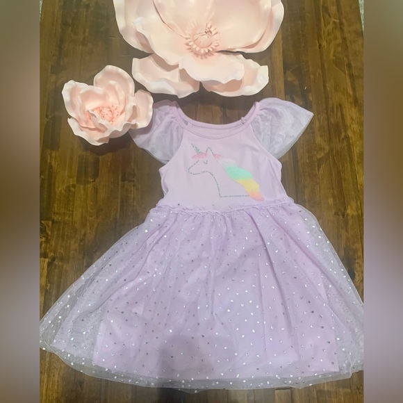 🦄Cat & Jack -Toddler Unicorn Dress Sz 4T - Picture 2 of 6